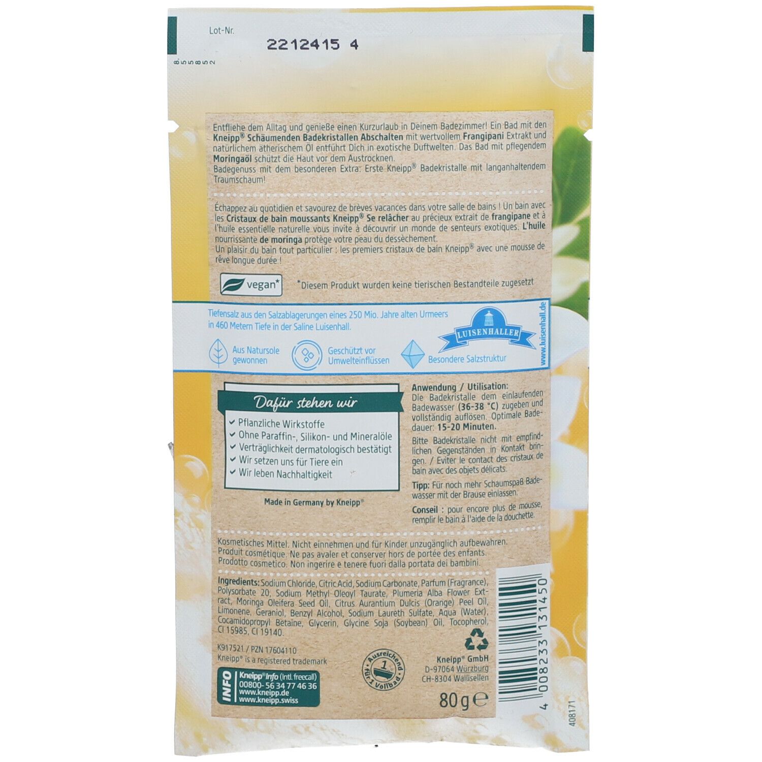 Kneipp® Abschalten Schäumendes Badesalz