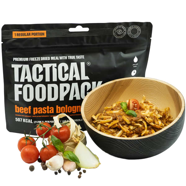 Repas lyophilisé TACTICAL FOODPACK BEEF PASTA BOLOGNESE 115G UNI