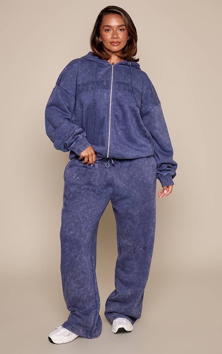 Russian Navy Prettylittlething Shape Jogging Large À Jambes Évasées