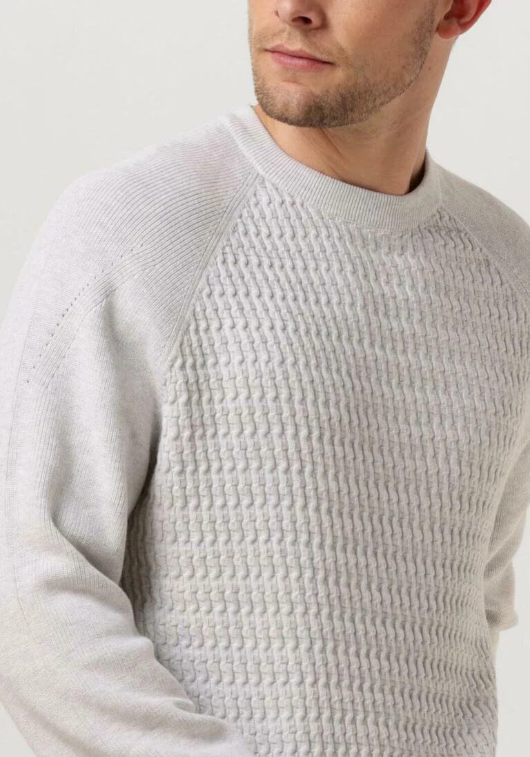 VANGUARD witte vanguard trui crewneck cotton