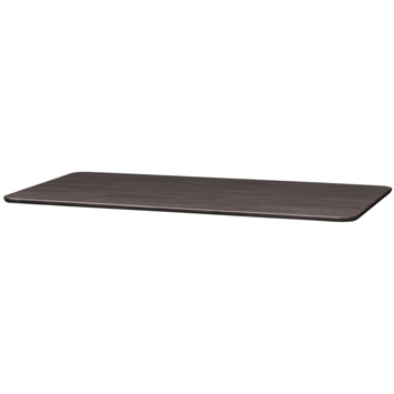 WOOOD tafelblad Tablo afgerond mid brown 24 mm 200x90 cm
