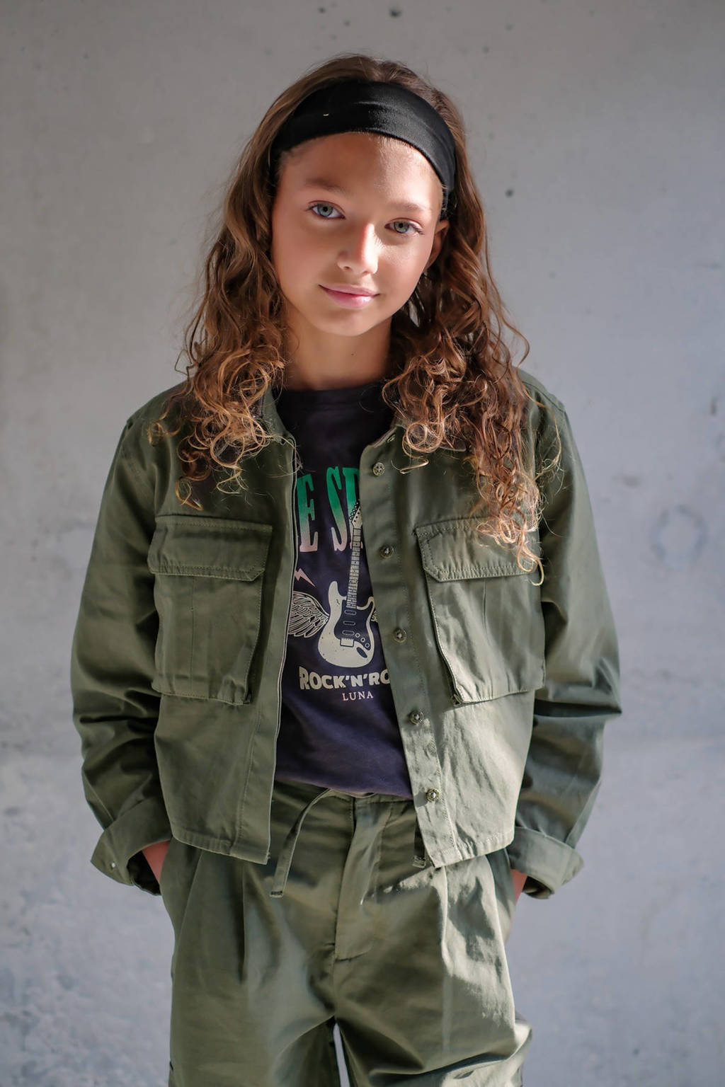 Like Flo blouse Cassy armygroen