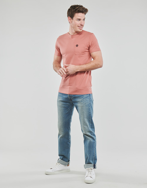Timberland - SS DUNSTAN RIVER POCKET TEE SLIM - Rose