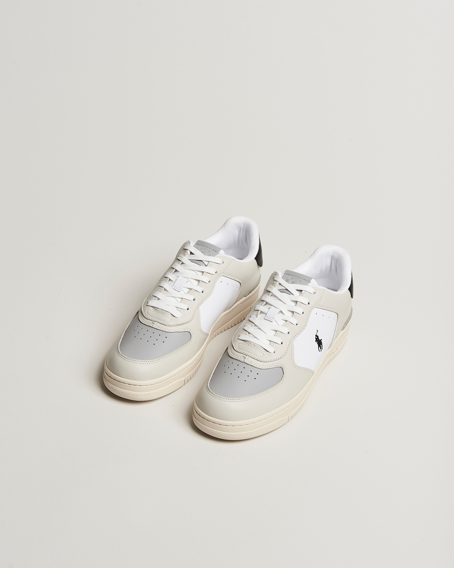 Polo Ralph Lauren Masters Court Sneaker Tonal Bianco