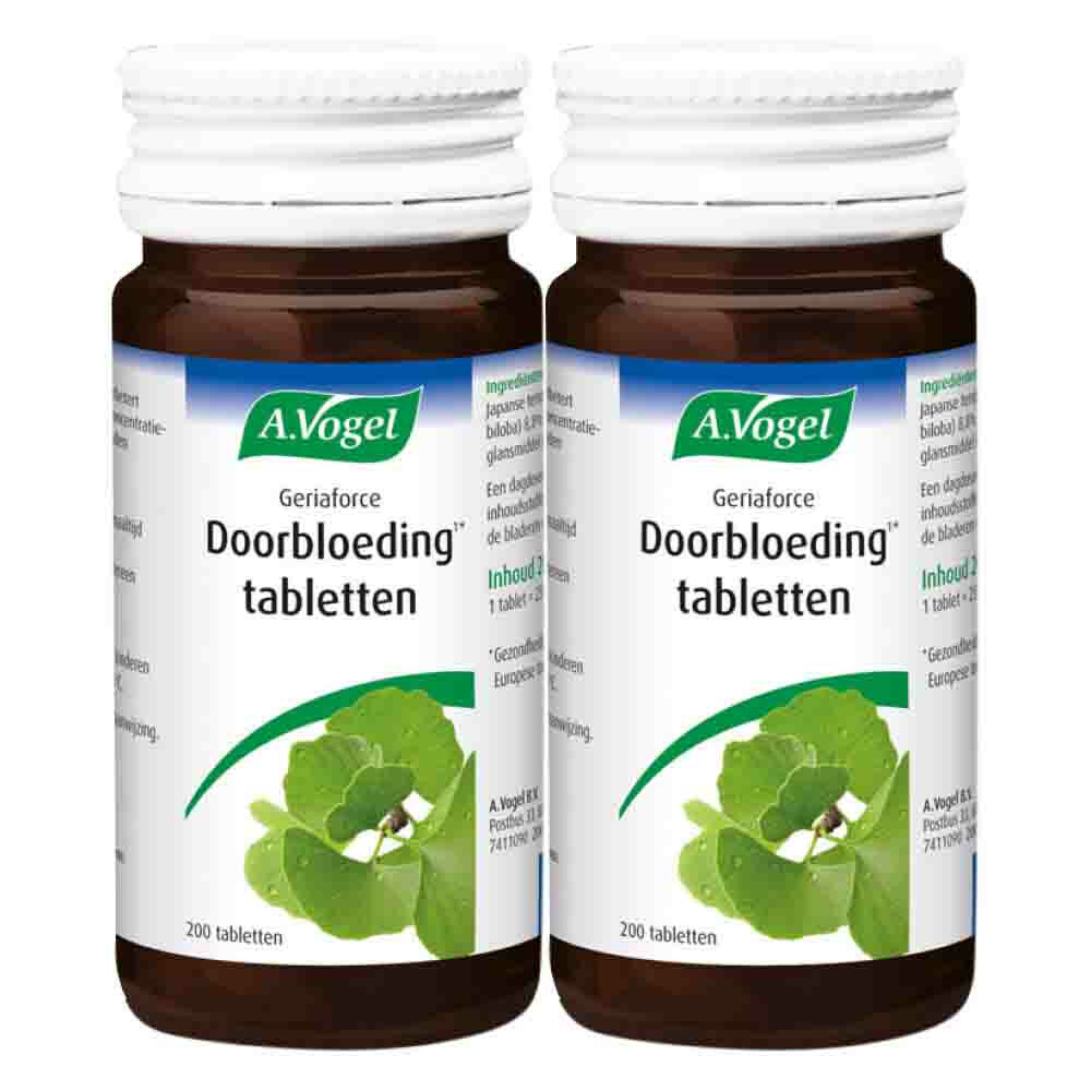 2x A.Vogel Geriaforce Doorbloeding200 tabletten