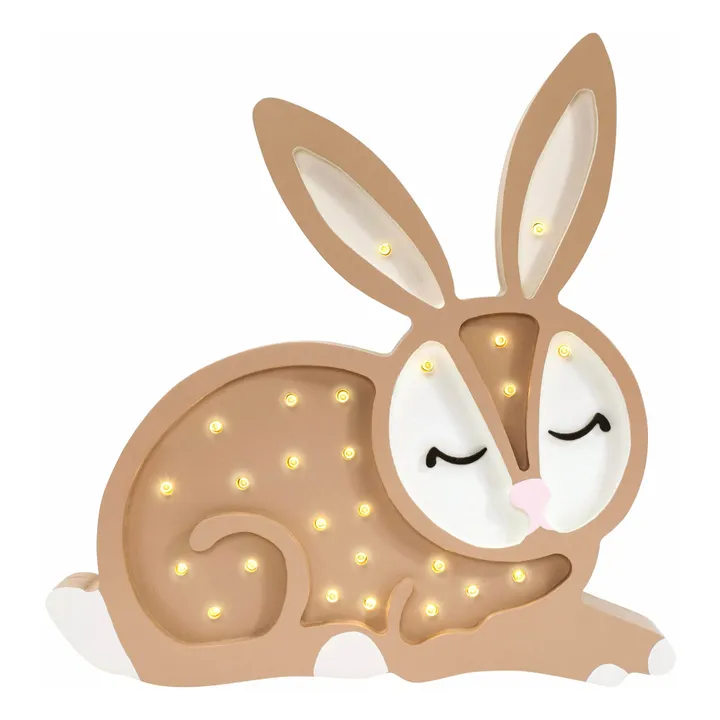 Little Lights Lampe à poser Lapin | Chocolat