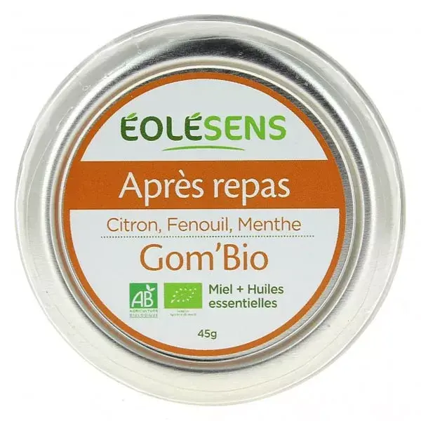 Gomas pós-refeição orgânicas Eolésens 45g