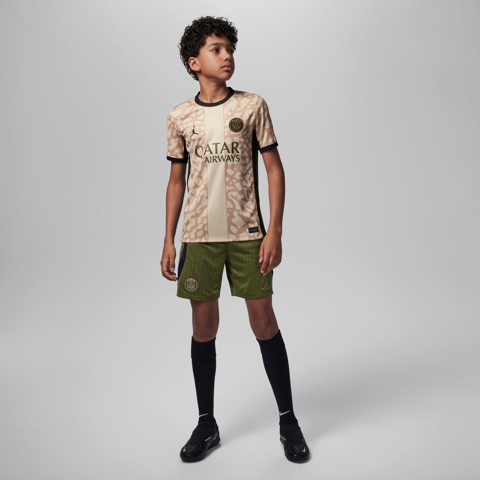 Nike Paris Saint Germain x Jordan Fourth Vapor Match Shirt 2023 2024 Juniors