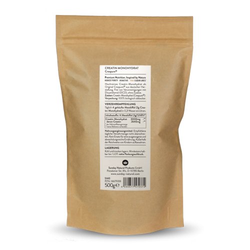 Sunday Natural Products  Creapure ®CREATINPulver