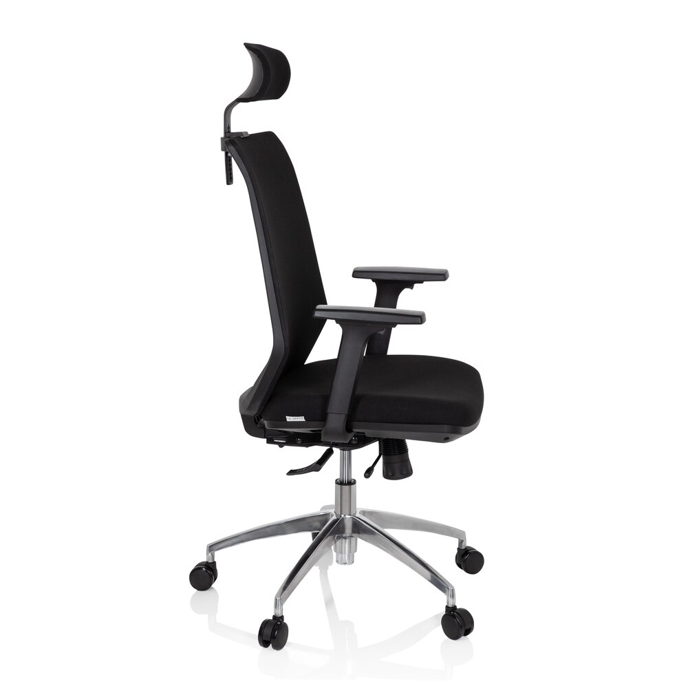 Profi Bürostuhl PROFONDO PRO Stoff/Netzstoff mit Armlehnen (höhenverstellbar) hjh OFFICE