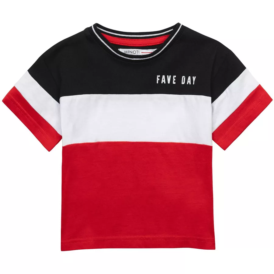 MINOTI T-Shirt und Shorts im Set SchwarzRot
