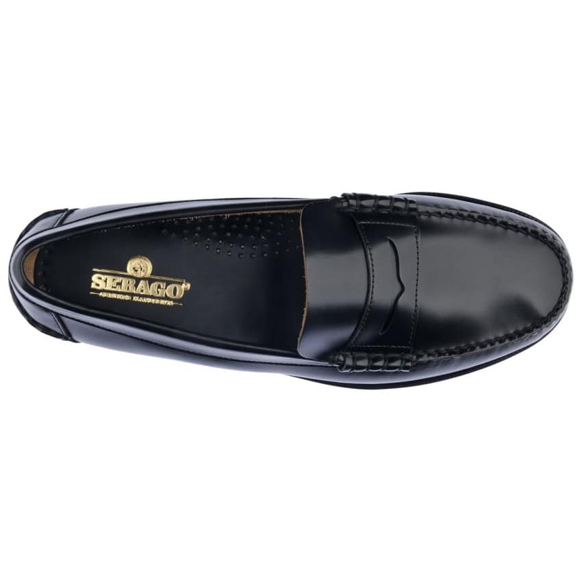 CLASSIC DAN WIDE NOIR MOCASSIN-Mocassin pour homme en cuir pleine fleur