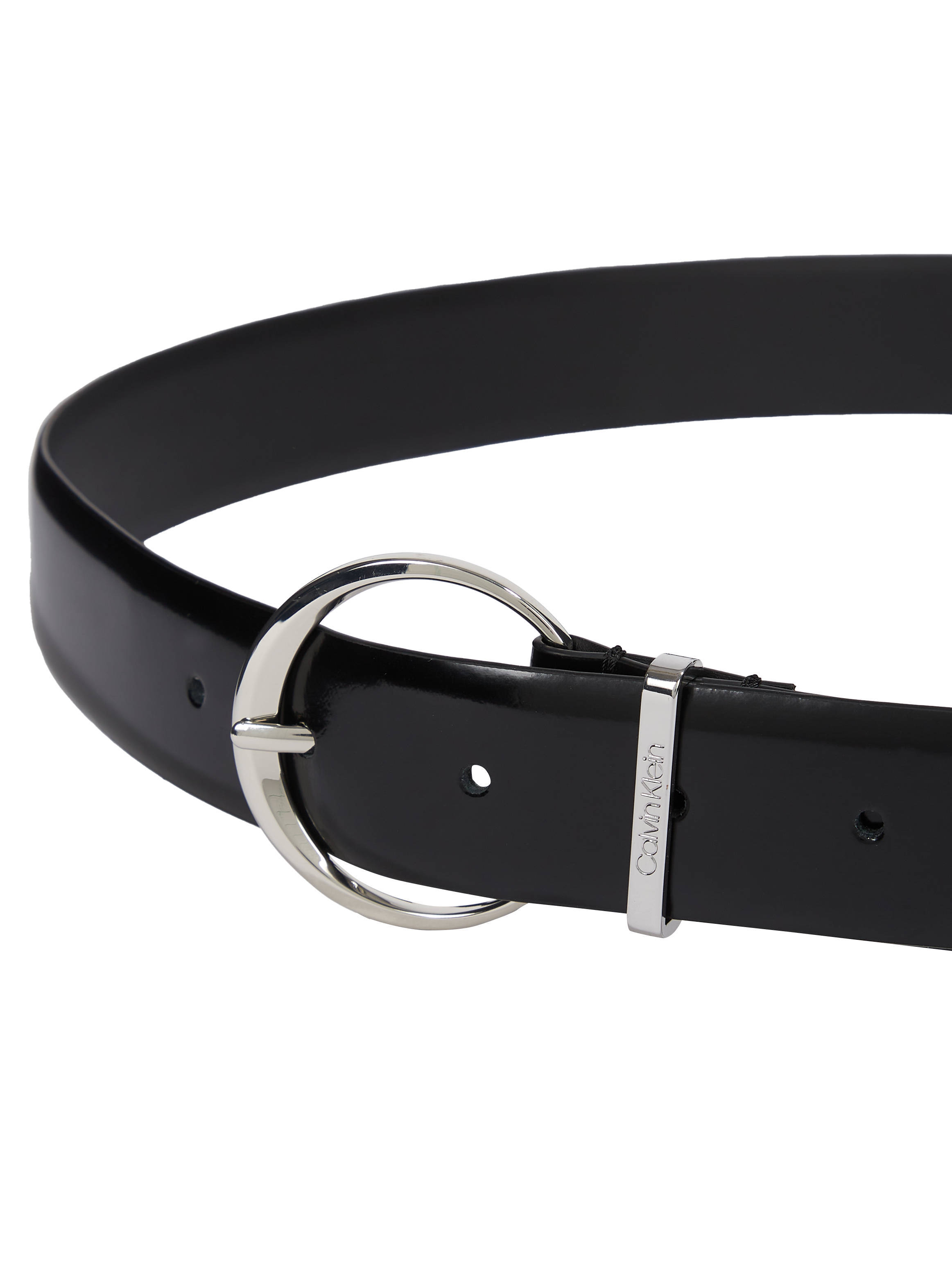 Calvin Klein leren riem Must zwart