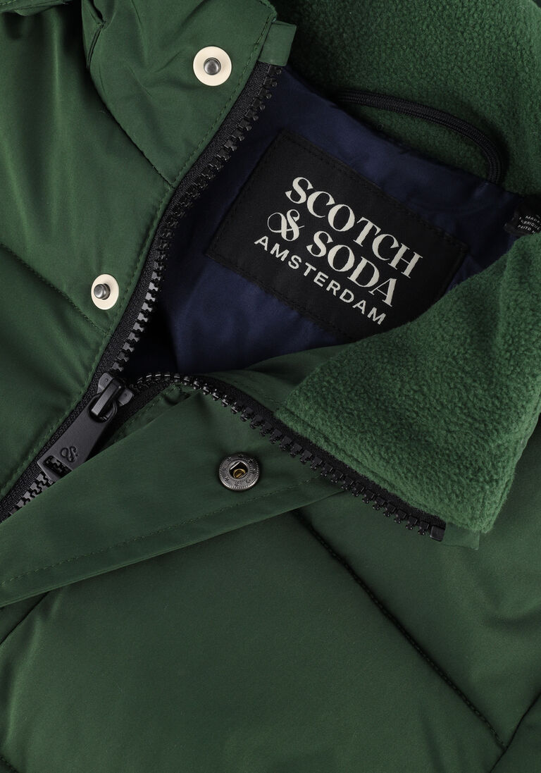 SCOTCH & SODA groene scotch & soda gewatteerde jas 167473-22-fwbm-a10