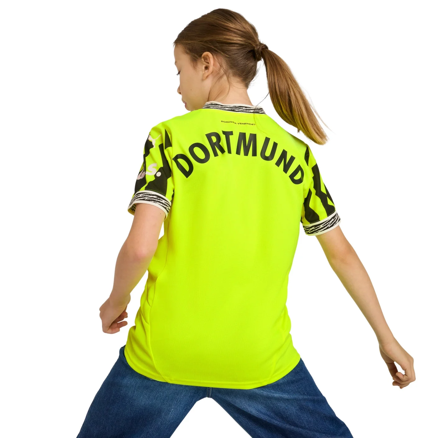 PUMA Borussia Dortmund Anniversary Shirt 2024-2025 Kids Geel Zwart