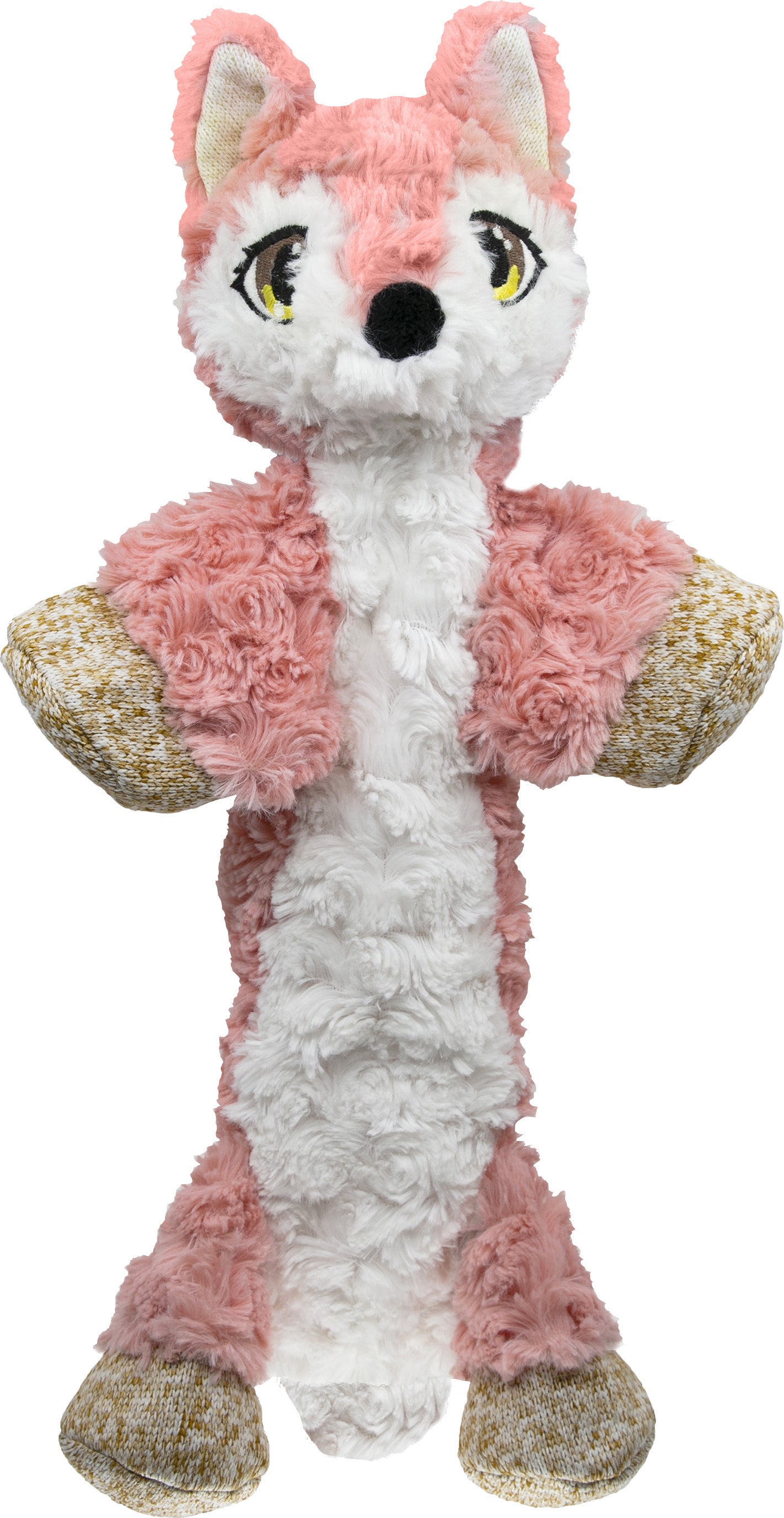 Kong hondenspeelgoed knuffel Low Stuff vos roze 9 x 27 x 49 cm