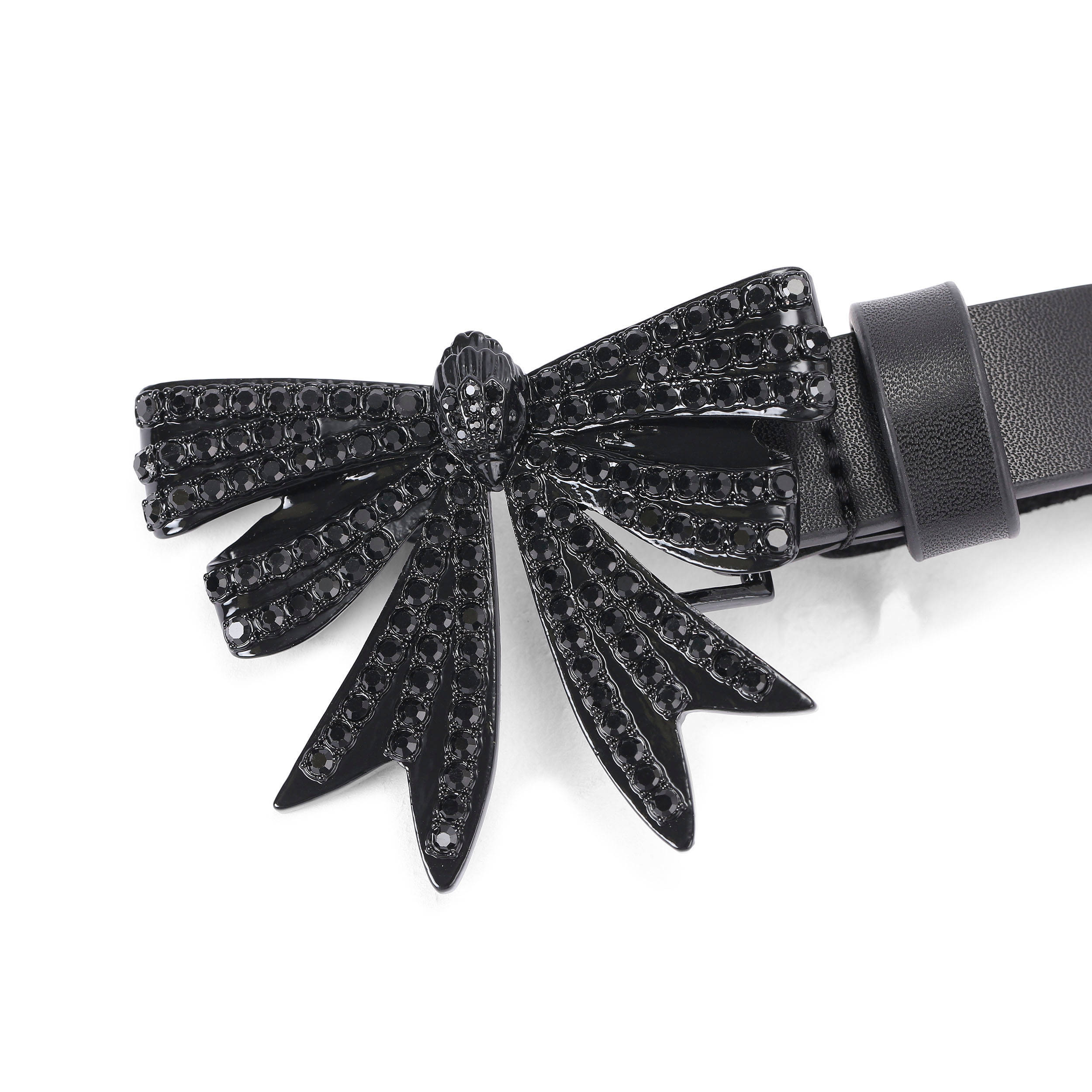 Kurt Geiger riem Belgravia met strass zwart