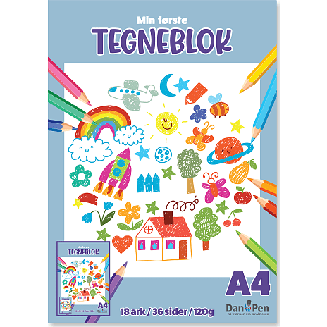 Danpen tegneblok A4 36 sider