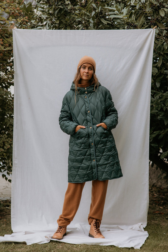 Oksana W, Dunjakke - Dark Leaf