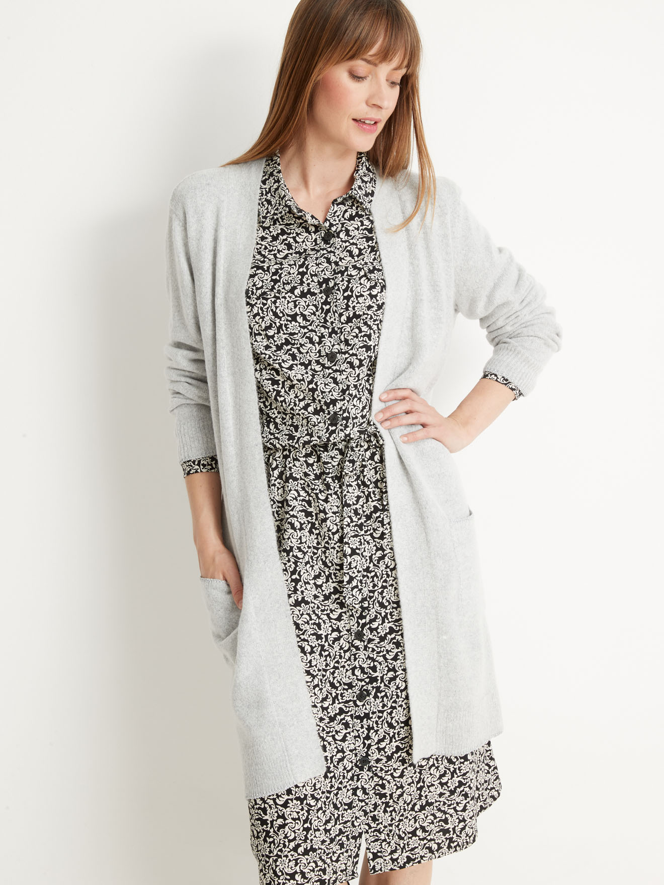Gilet-manteau bord à bord