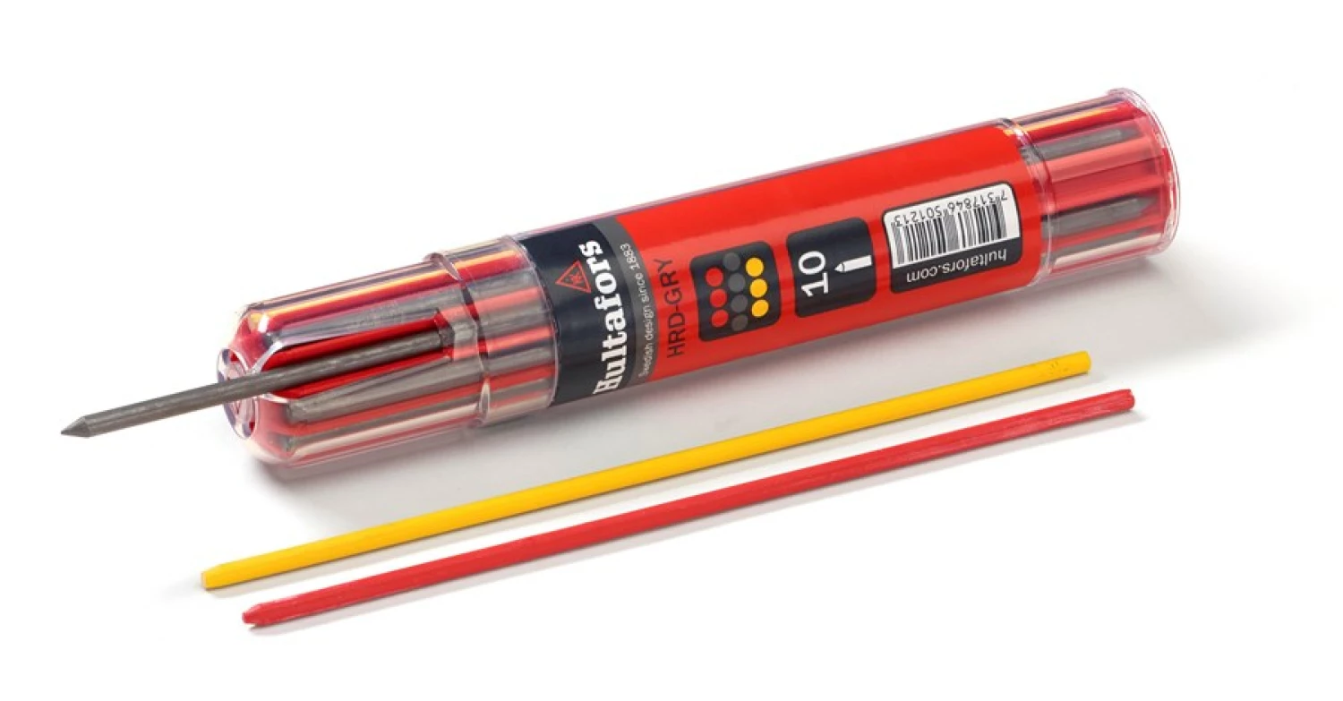 Hultafors HRD GRY Vulpotlood navulling (10st) - Grijs, Rood en Geel