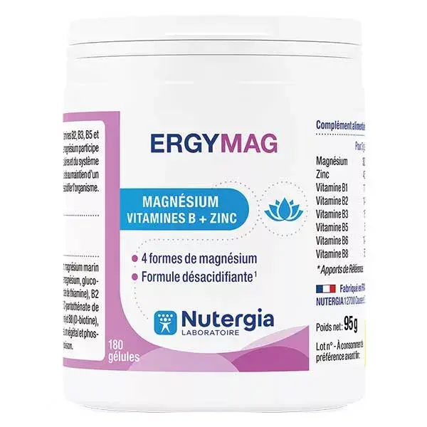 Nutergia Ergymag Magnésio 180 cápsulas