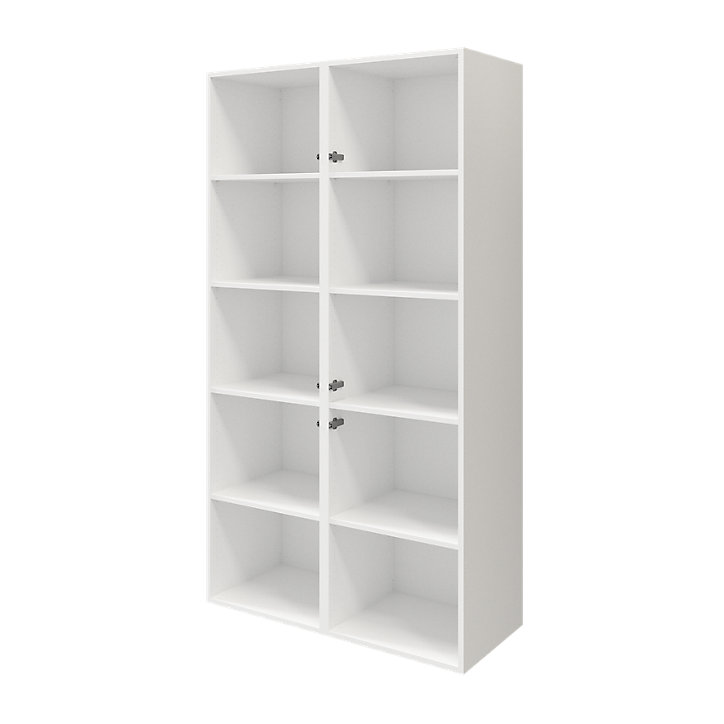 Armoire blanche 6 portes GoodHome Atomia H. 187,5 x L. 100 x P. 47 cm