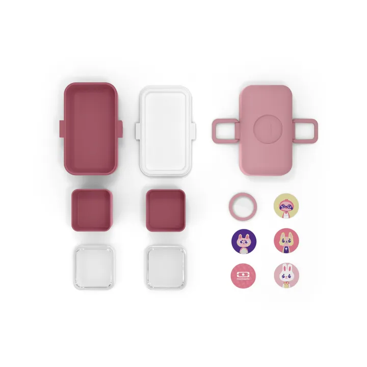 Monbento Bento enfant modulable 3 compartiments MB Tresor | Vieux Rose