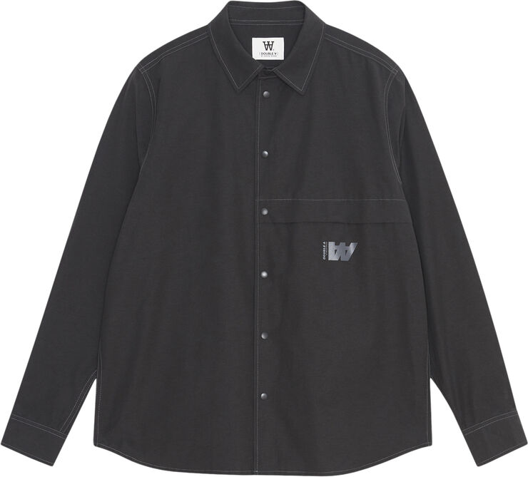 Wood Wood WWAxl Boyscout Shirt Charcoal