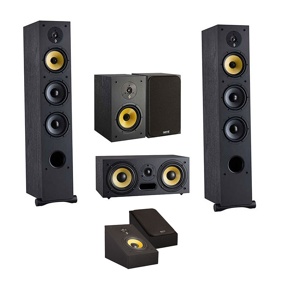 Davis Acoustics Pack Ariane 7 PM Atmos - Noir