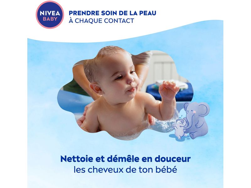 NIVEA BABY Shampoo Extra Mild 200 ml Shampoo mit integrierter Pflegespülung schützt und stärkt die Kopfhaut und das Haar
