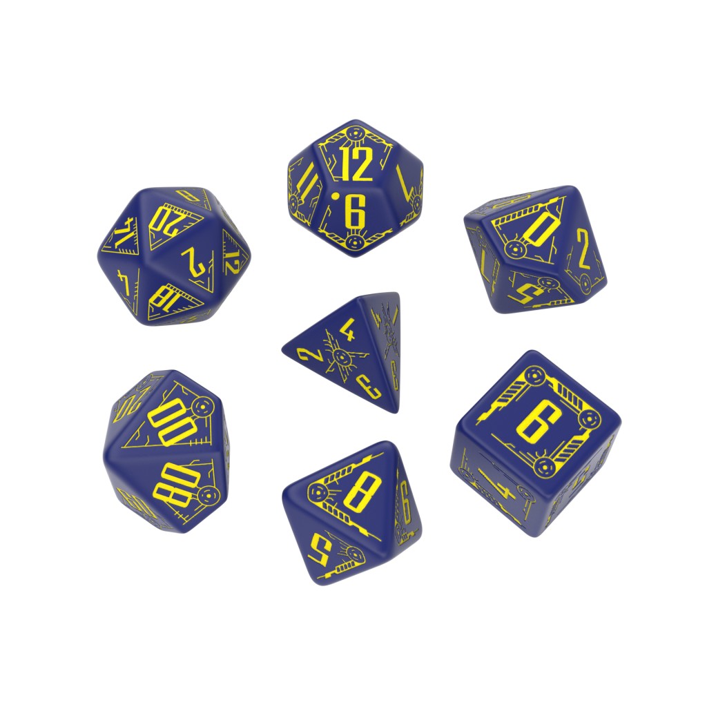 Galactic Navy & Yellow Dice Set