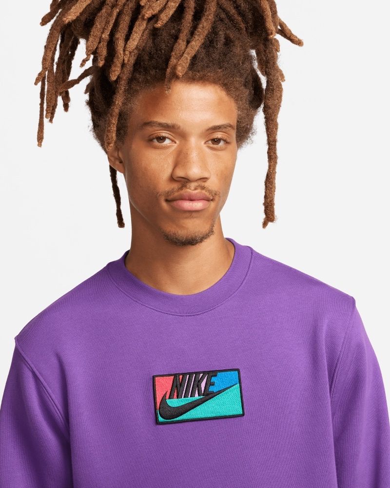 Sweat-shirt Nike Sportswear Club Fleece Violet pour homme
