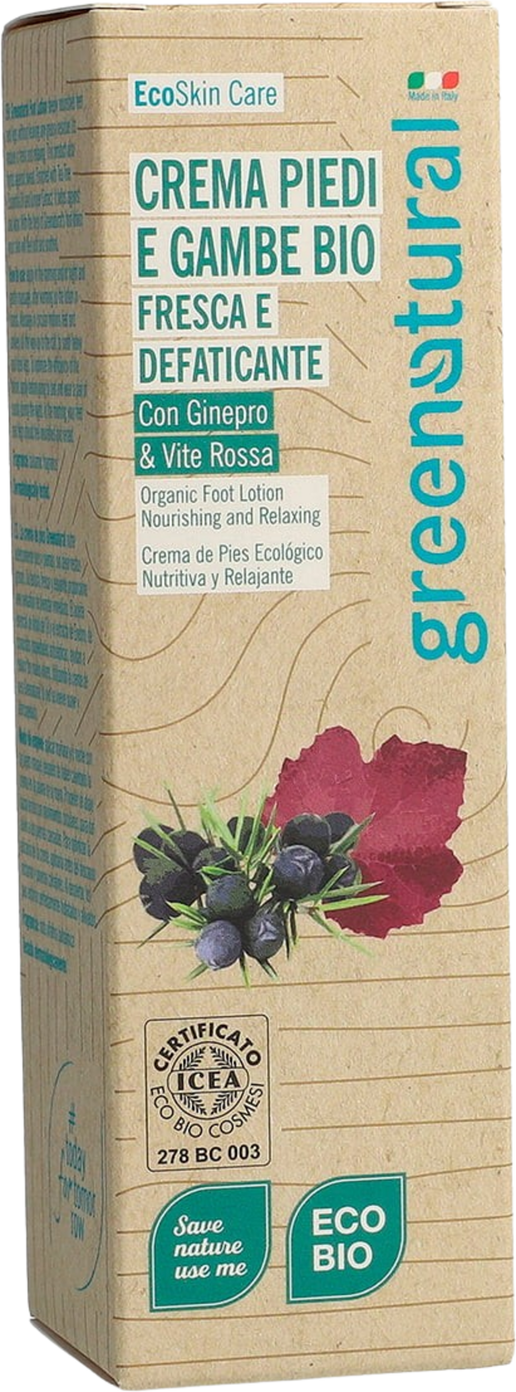 greenatural  Bein- & Fußcreme, 100 ml