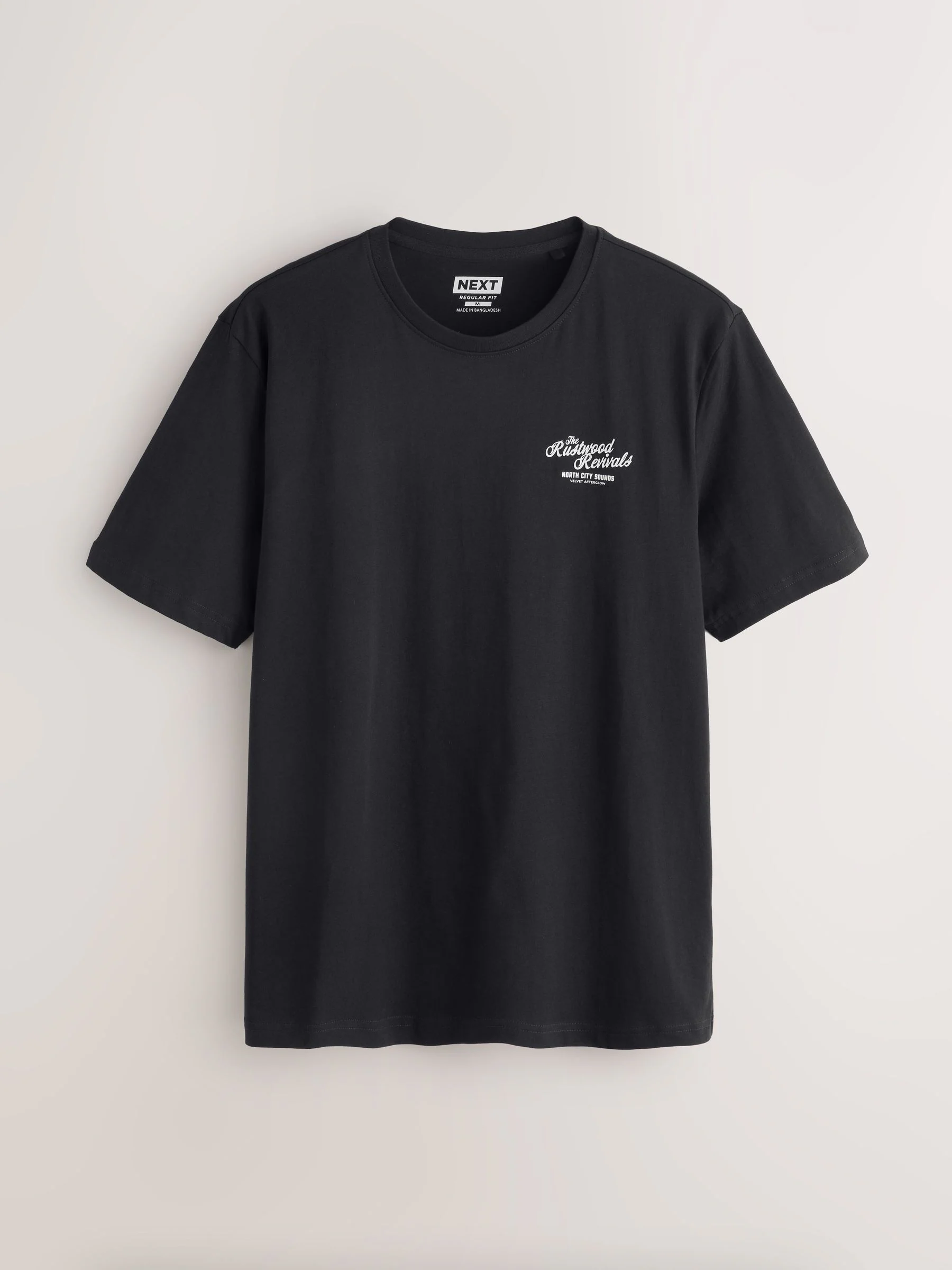 Zwart/Naturelkleurig/Groen - Normale Pasvorm - Set van 3 T-shirts met print