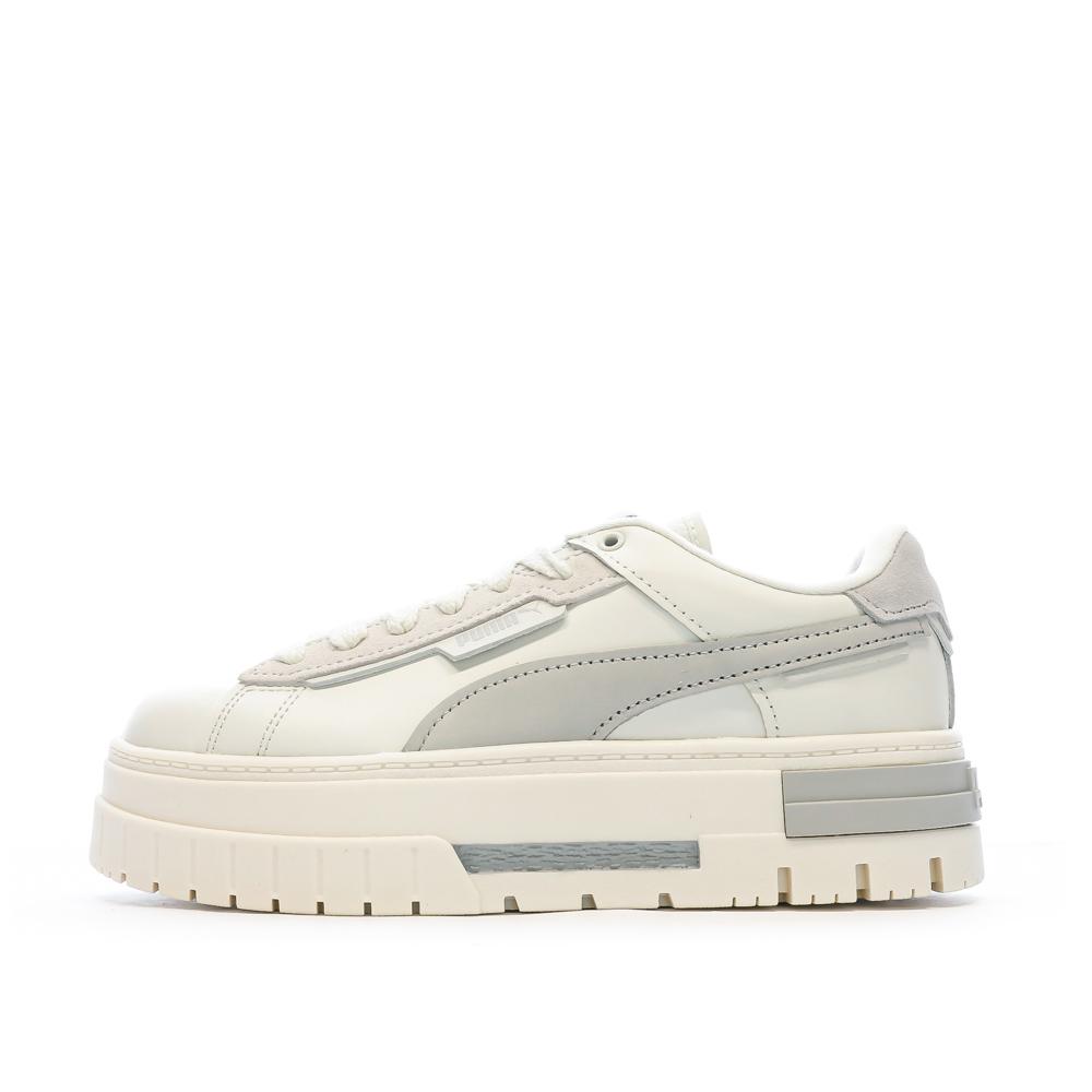 Puma Baskets Écru/Gris Femme Puma Mayze Crashed Selflove