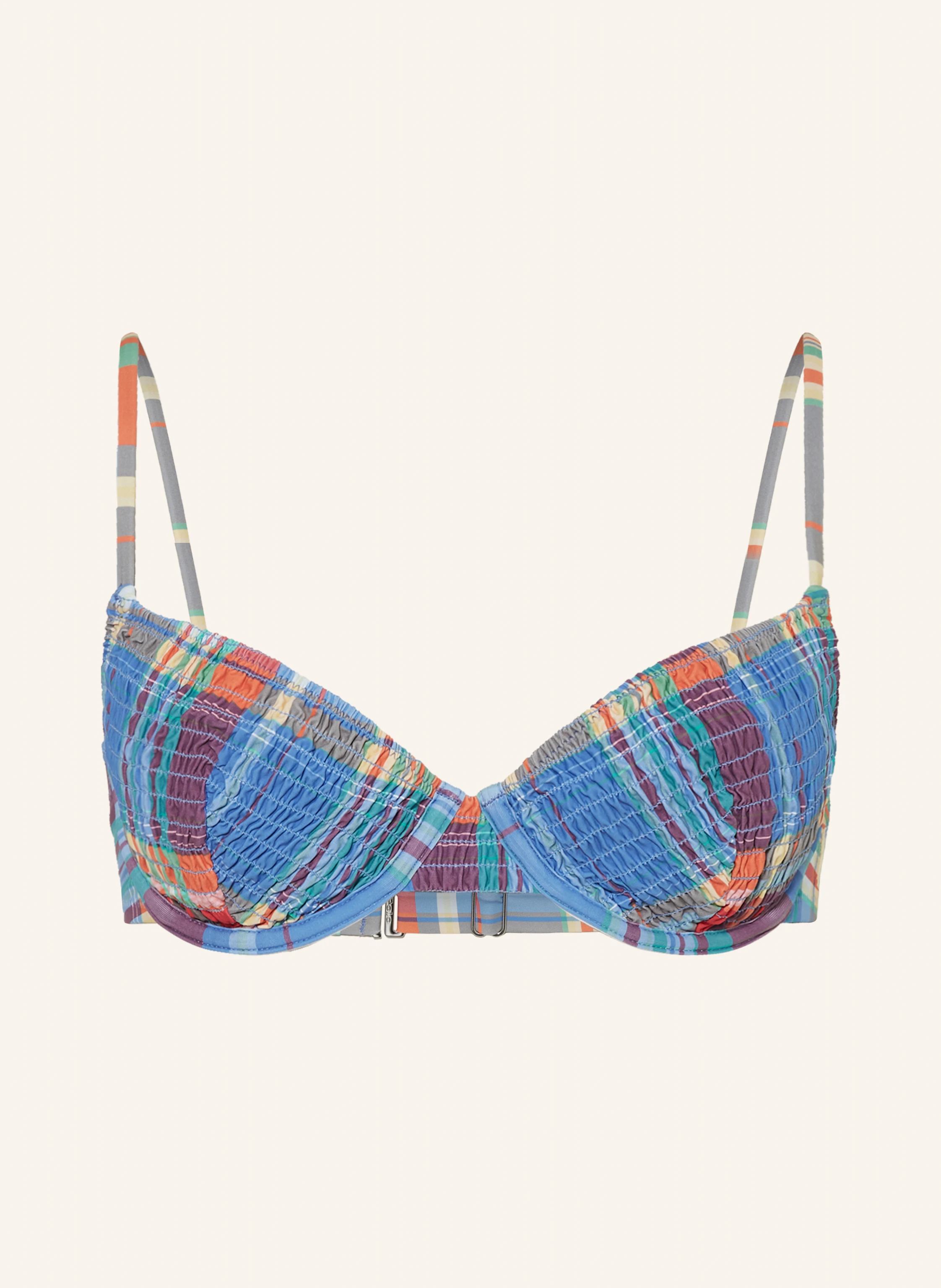 POLO RALPH LAUREN Bügel-Bikini-Top SMOCKED MADRAS