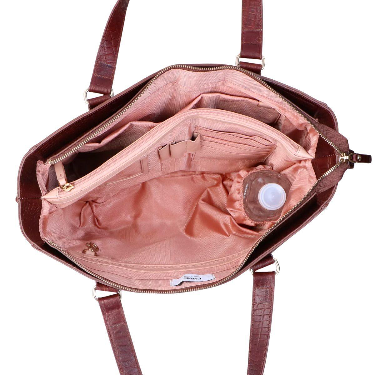 FMME | Caithy leren laptoptas 13,3
