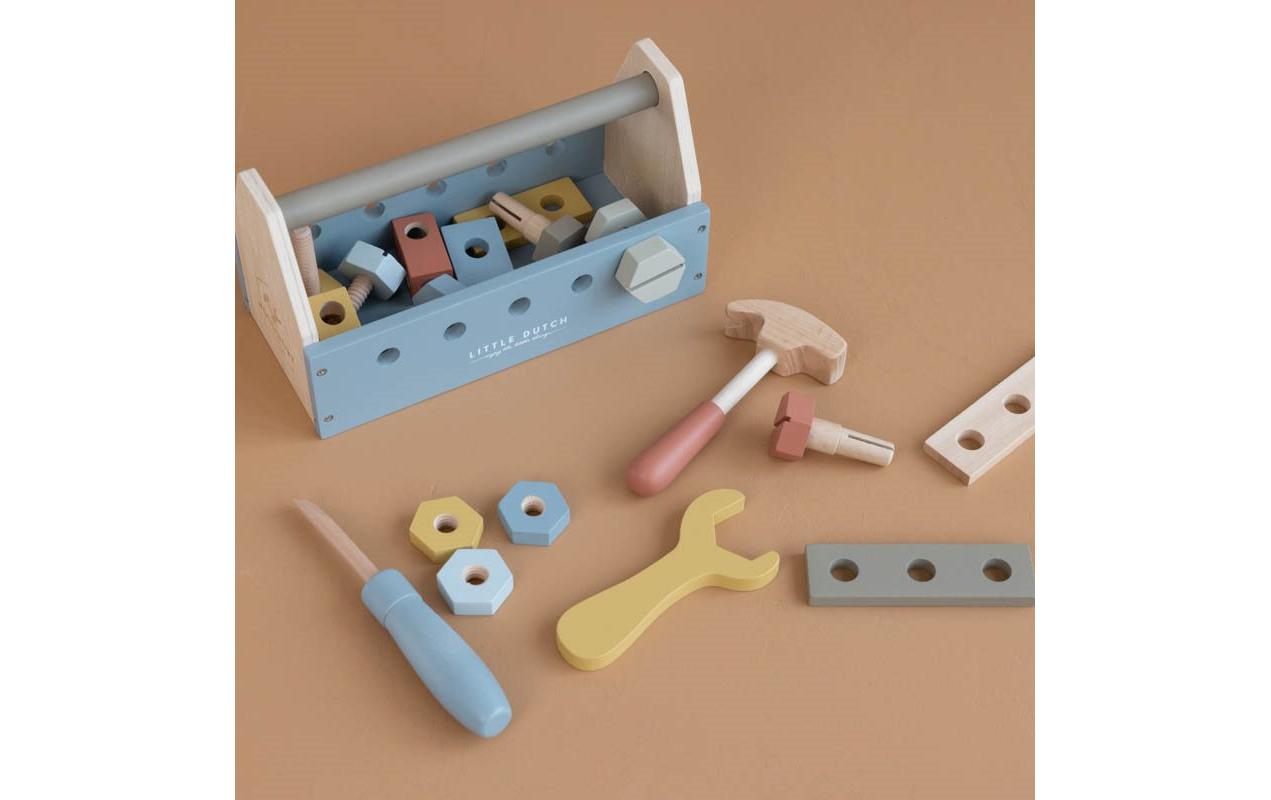 Handwerker Toolbox Holz WerkzeugkastenHandwerker-Spielset für Kinder