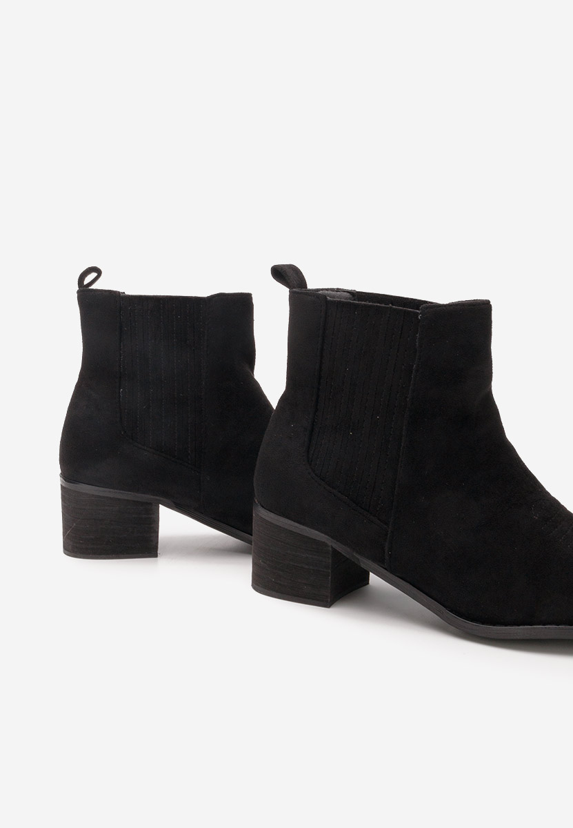 Bottines à talon noires Siania