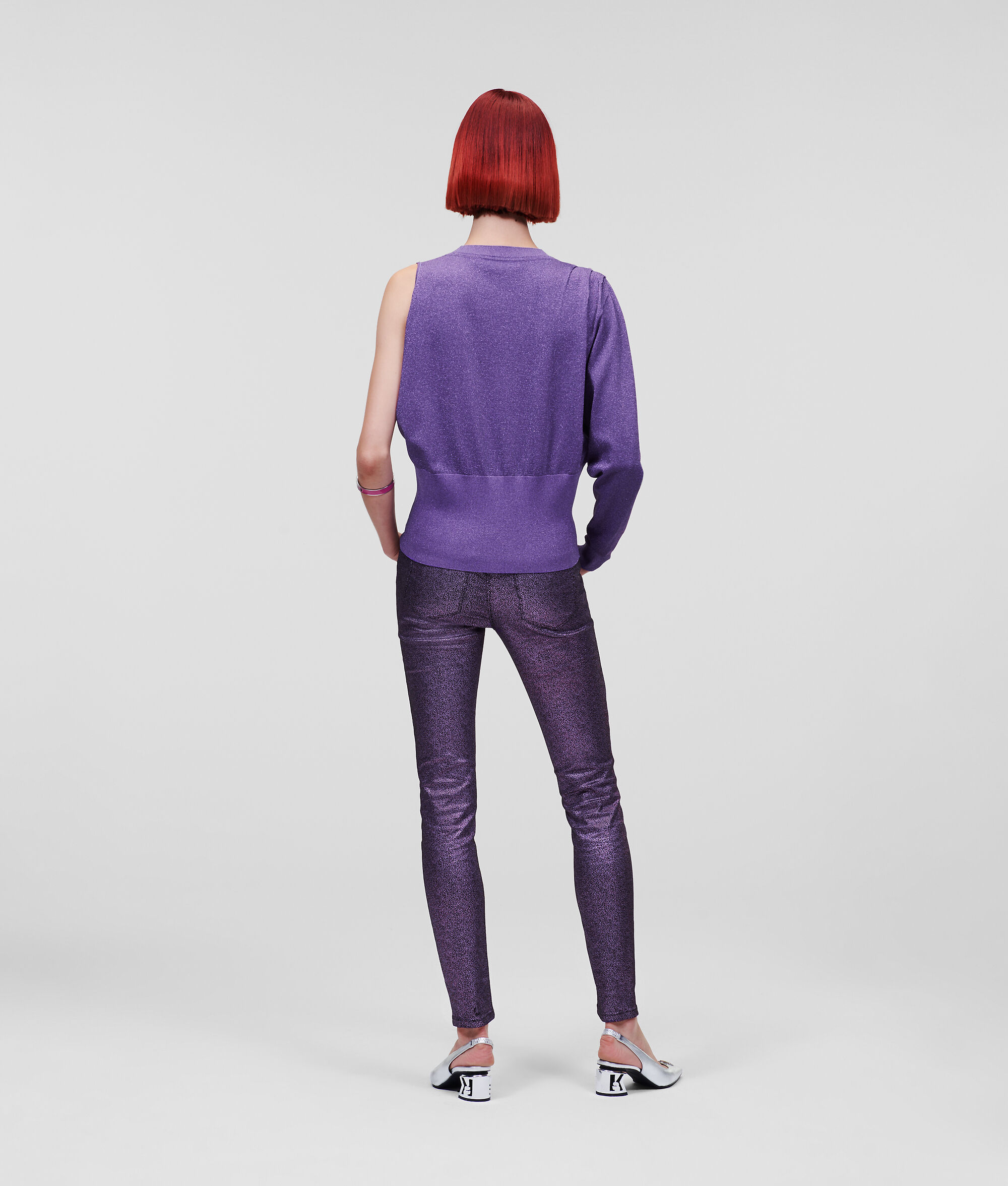 PULL ASYMÉTRIQUE IRISÉ