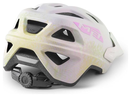 Casque Enfant Met Eldar Irisé Blanc Multi-couleur Mat