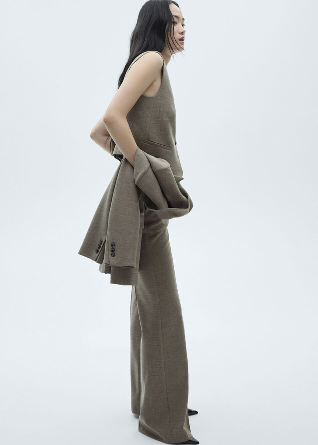 MANGO TROUSERS. -- LIAM Beige - khaki