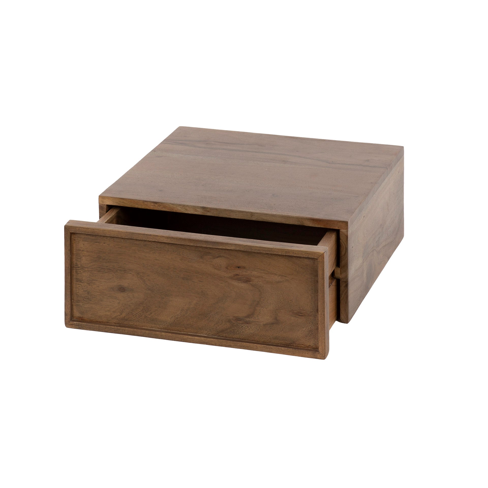 Hoyz Collection - Nachtkastje Zwevend Verpakt Per 2 - Acacia Bruin