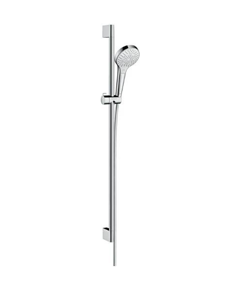 Hansgrohe Croma Select S doucheset waterbesparend met 3 standen handdouche en glijstang 90cm chroom