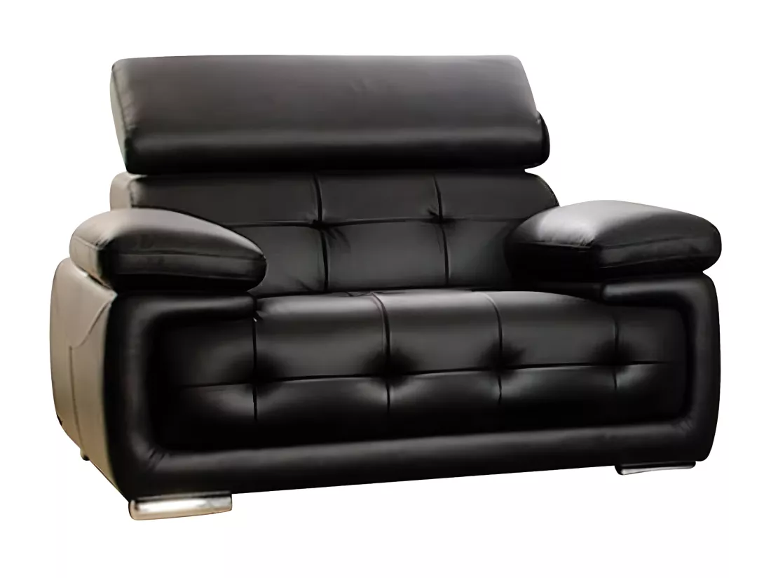 Fauteuil Cuir SAN MARCO Noir