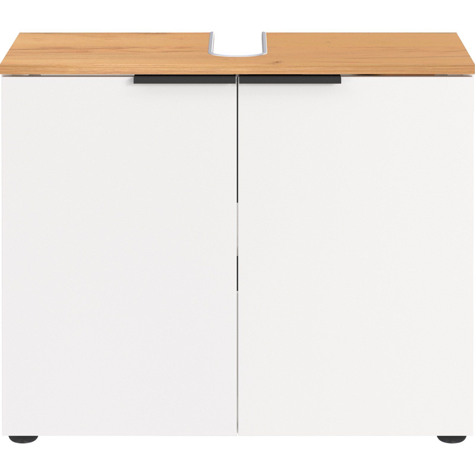 Lavaboy Menen Dekor weiss/Eiche 70 x 58 x 34 cm