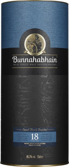 BUNNAHABHAIN 18 YEARS SINGLE MALT 70CL