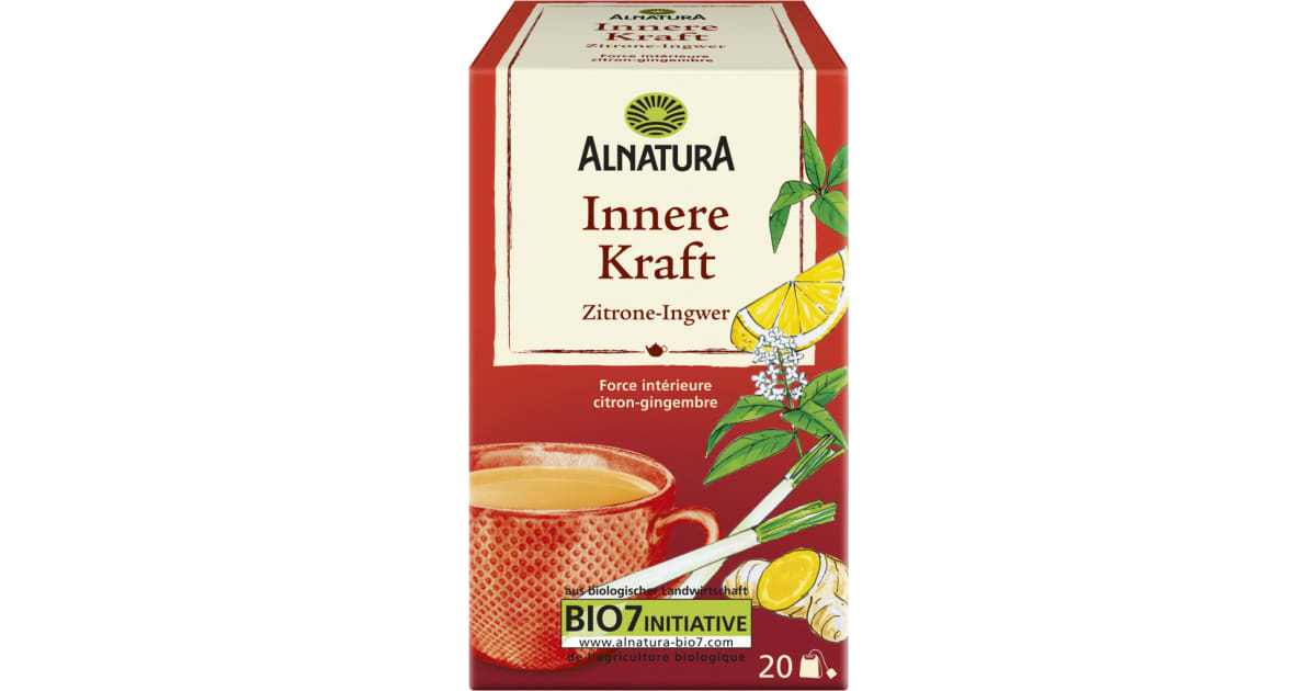 Alnatura Bio Innere Kraft Tee Zitrone-Ingwer