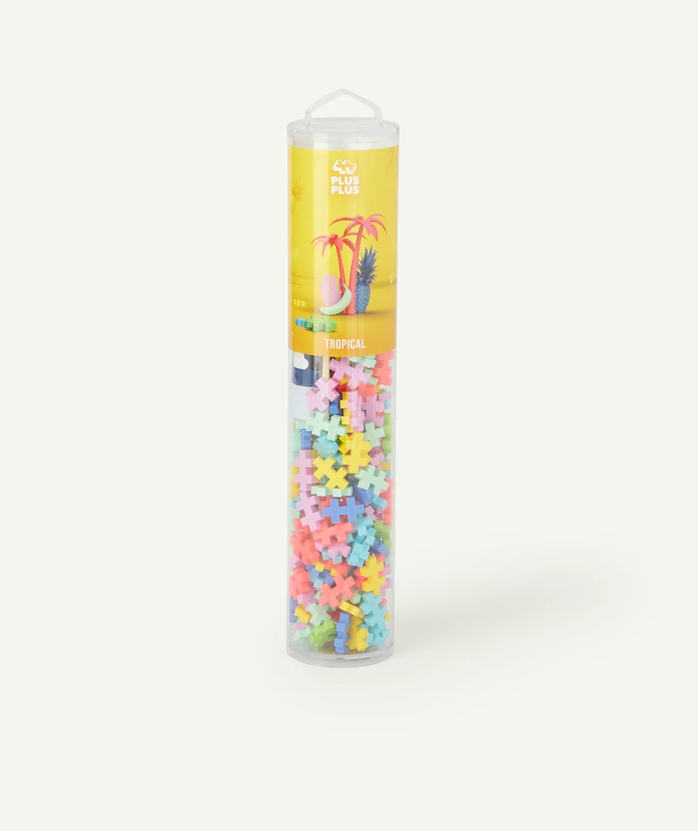 PLUS PLUSMÉGA TUBE TROPICAL JEU DE CONSTRUCTION 240 PIÈCES